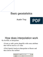 Basic Geostatistics: Austin Troy