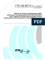 Etsi Test Case Procedures