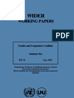 Gender and Cooperative Conflict - Amartya Sen