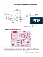 Preamplificador para Micrófono de Alimentación Simple