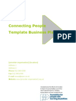 Connecting People Template Business Plan: (Provider Organisation) (Location)