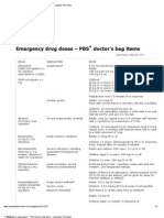 Emergency Drug Doses - PBS Doctor's Bag Items - Australian Prescriber