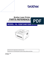 Brother HL-1030, 1240, 1250, 1270n Parts Manual PDF