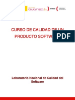 Calidad de Un Producto Software Curso INTECO PDF