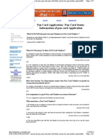 Pan Card Application - Pan Card Status Information of Pan Card Application