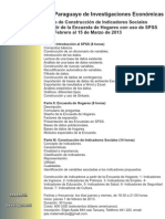 Curso de Construcción de Indicadores Sociales A Través de La Encuesta de Hogares Con Uso de SPSS