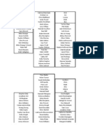 Seating Plan