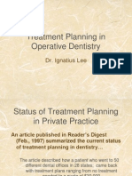 Treatment Planning in Operative Dentistry: Dr. Ignatius Lee