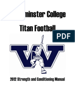 Westminster College Strength & Conditioning Manual