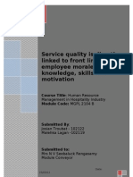 Service Quality HRM Assignment