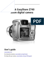 Kodak Easyshare Z740 Zoom Digital Camera: User'S Guide