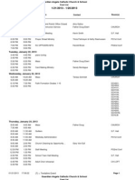 Begin Setup End Cleanup Description Contact Room(s) : Event List