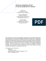 Does Disclosure Regulation Work? Evidence From International IPO Markets