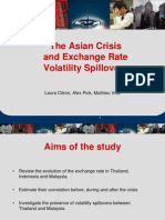 The Asian Crisis and Exchange Rate Volatility Spillovers: Laura Citron, Alex Pick, Mathieu Vital