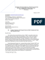 NEDC Scoping Comments For Gateway Pacific Terminal