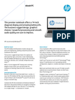 HP EliteBook 8470p Datasheet