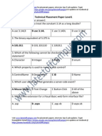 Epson Sample Technical Placement Paper Level1