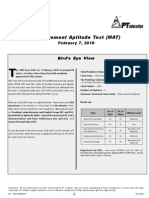 MAT Analysis, February 2010