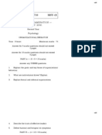 MSC (Psychology Model Ques)