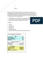 Intermediate Calculations Sample Proportion 0.6 Standard Error 0.040730824 Z Test Statistic - 4.664771853