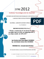 Practica III - Fuente de Voltaje Basica