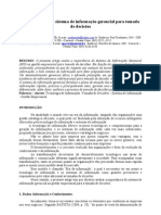 ARTIGO CIENTÍFICO MODELO - A Importância Do Sistema de Informação Gerencial para Tomada de Decisões