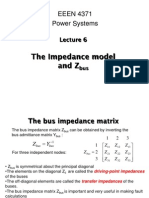 PMU Lecture 6 - The Impedance Model and Zbus