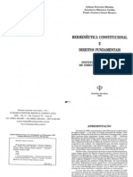 LIVRO - Hermenêutica Constitucional e Direitos Fundamentais (Ministro Do STF Gilmar Mendes) - 2000