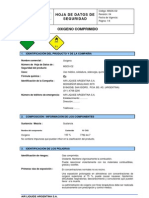 Msds de Oxigeno