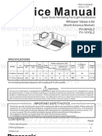 Panasonic - WhisperValueLite - Service - Manual08-10vsl2.Manual Spec Sheet - Westside Wholesale - Call 1-877-998-9378.image - Marked