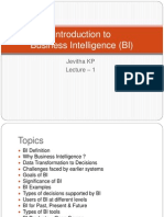 Business Intelligence Introduction