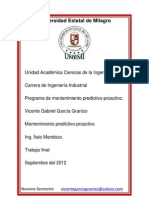 Mantenimiento Predictivo de La Planta Cementera