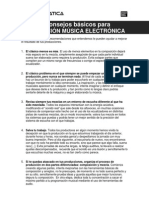 10 Consejos Basicos Produccion Musica Electronica