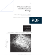 Scarcelli Junqueira 2011 O SUS Como Desafio para A Formação em Psicologia