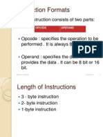 Instruction Formats: Each Instruction Consists of Two Parts