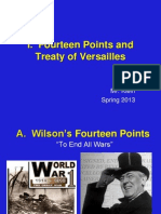 14 Points and Treaty of Versailles