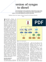 Conversion of Syngas To Diesel - Article Ptq-English