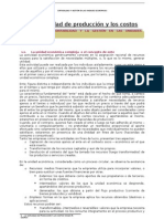 Capítulo I La Capacidad de Producción y Los Costos