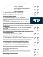 MCEM Microbiology MCQ