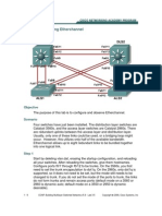 Lab 3-5 Configuring Etherchannel: Objective