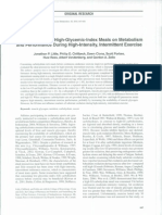 Effect of Low-And High-Glycemic-lndex Meals On Metabolism and Performance During High-Intensity, Intermittent Exercise