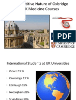 The Competitive Nature of Oxbridge and UK Medicine Courses