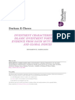 Investment Characteristics of Islamic Investment Portfolios Evidence From Saudi Mutual Funds and Global Indices