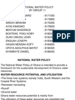 National Water Policy Ghana