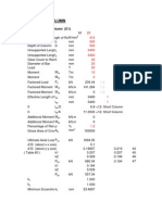 Design of RCC Column (C1)