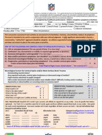 NFL Sideline Concussion Assessment Test