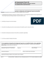 Risk Assessment Form