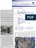 B Range Flat Anchorages: Subject Anchorage Dimensions