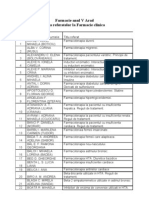 Farmacie Anul V Arad Lista Referatelor La Farmacie Clinica