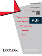 Lexmark XS463 Service Manual